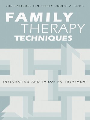 cover image of Family Therapy Techniques